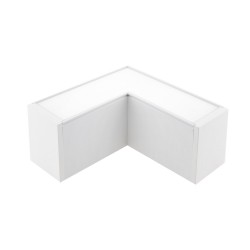 Conector angular METRO, ampliable, 9W, 90º, 3CCT, blanco