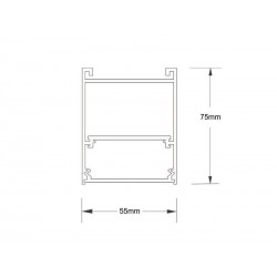 Conector angular METRO, ampliable, 9W, 90º, 3CCT, blanco