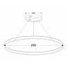Luminaria colgante RING 56W, Ø900mm