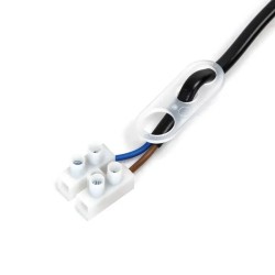 Portalámparas casquillo E27 negro con cable