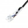 Portalámparas casquillo E27 negro con cable