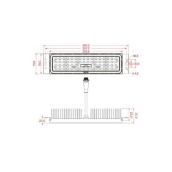 Farola Villa LED Acero 50W Chipled Lumileds