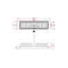 Módulo LED 50W LUMILEDS 186Lm/W 136°x78°