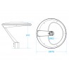 Farola LED 10-100W PYLOS, 100x150°, Programable