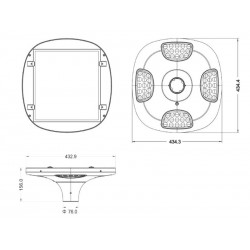 Farola LED Solar URBAN UFO LAND, 100W