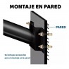 Soporte recto 49cm para farola 48mm para poste o pared