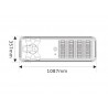 Led Solar STREET 400W, 4500K, 18V 80W, Life PO4 batería 12.8V 25AH