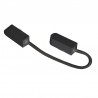 Conector doble 300mm Carril SLIM 48V, negro