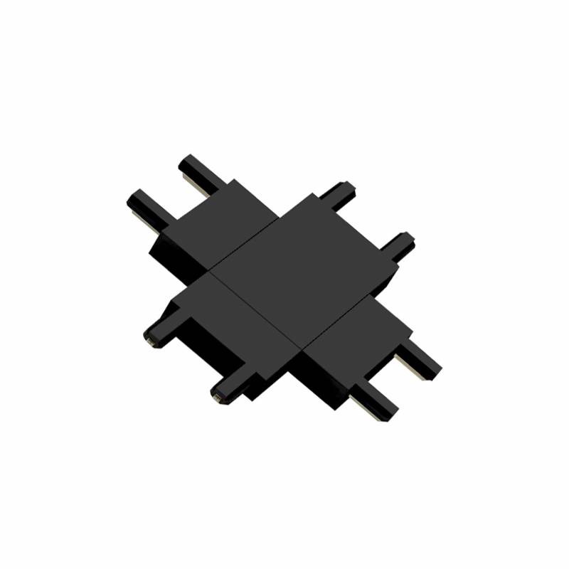 Conector X vertical Carril SLIM 48V, negro