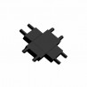 Conector X vertical Carril SLIM 48V, negro