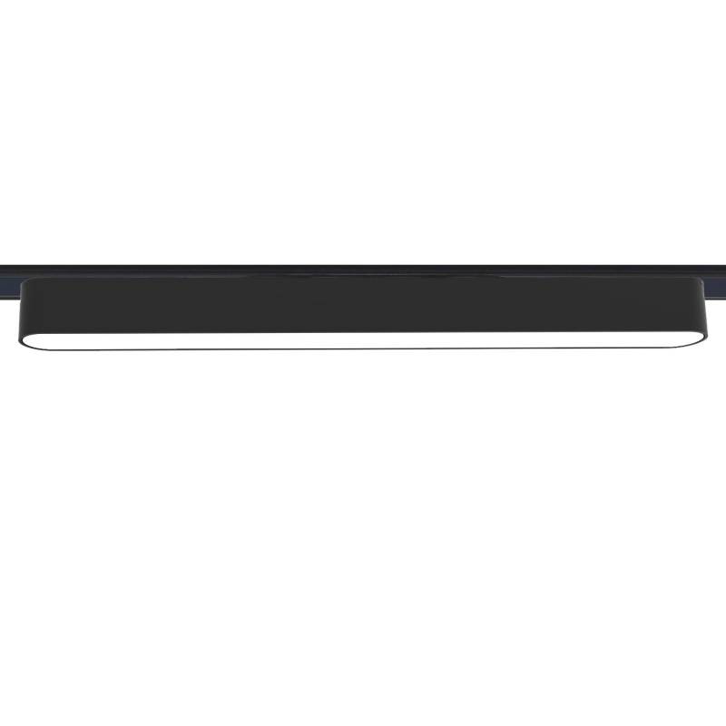 Foco carril SNOW SLIM 378mm 48V, 18W, 90º, negro