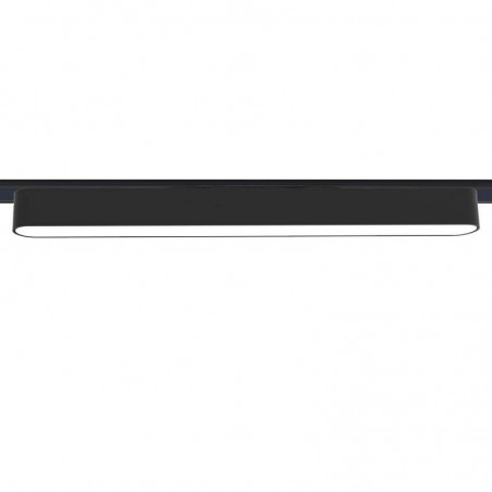 Foco carril SNOW SLIM 378mm 48V, 18W, 90º, negro