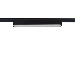 Foco carril SNOW SLIM 378mm 48V, 18W, 90º, negro