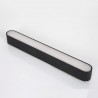 Foco carril SNOW SLIM 378mm 48V, 18W, 90º, negro