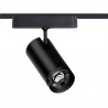 Foco carril SPOT SLIM 48V, 18W, 10-55º ajustable, negro