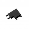 Conector L Carril SLIM 48V, negro