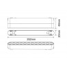 Foco carril SNOW SLIM 252mm Basculante 48V, 12W, 24º, negro