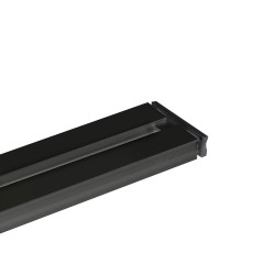 Set 2 Tapas Carril SLIM, negro