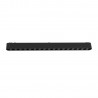Foco carril SNOW SLIM 378mm 48V, 18W, 24º, UGR16, negro