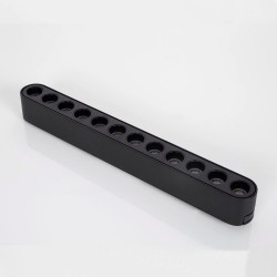 Foco carril SNOW SLIM 378mm 48V, 18W, 24º, UGR16, negro