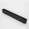 Foco carril SNOW SLIM 378mm 48V, 18W, 24º, UGR16, negro