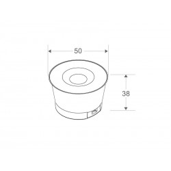 Módulo Led BRIDGELUX 7W, CRI92, Ø 50x38mm, 3CCT