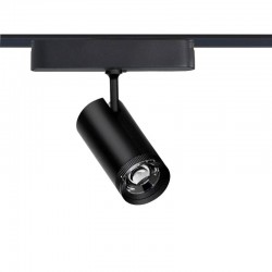Foco carril SPOT SLIM 48V, 12W, 10-55º ajustable, negro