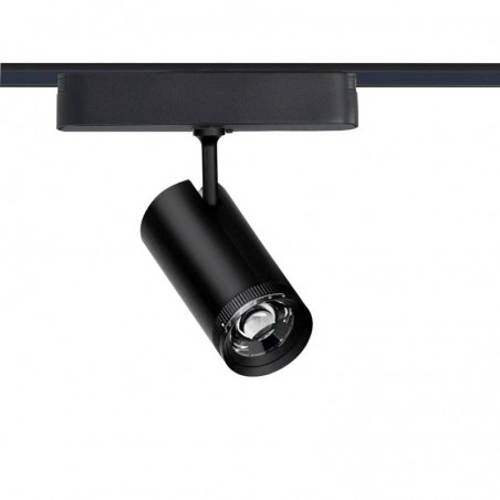 Foco carril SPOT SLIM 48V, 12W, 10-55º ajustable, negro