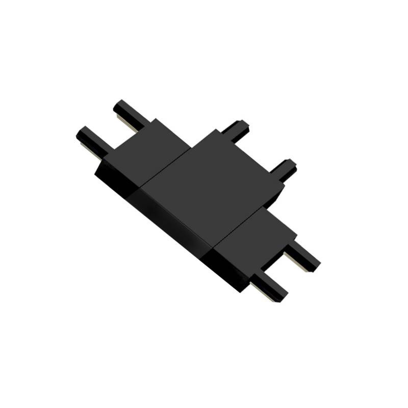 Conector T Carril SLIM 48V, negro