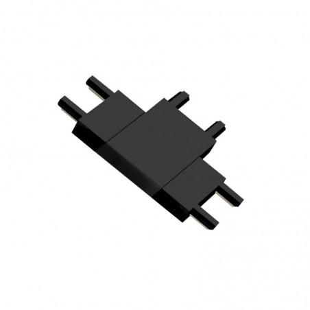 Conector T Carril SLIM 48V, negro