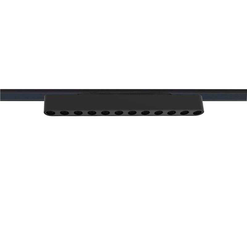 Foco carril SNOW SLIM 252mm 48V, 12W, 24º, UGR16, negro