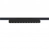 Foco carril SNOW SLIM 252mm 48V, 12W, 24º, UGR16, negro