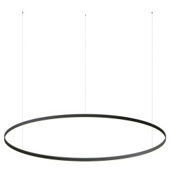 Luminaria colgante RING 95W, Ø1500mm, negro