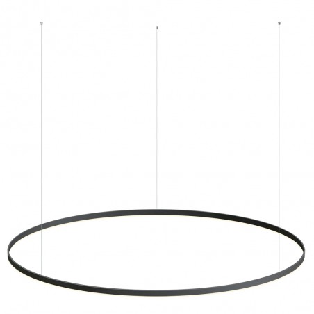 Luminaria colgante RING 95W, Ø1500mm, negro
