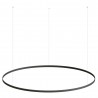 Luminaria colgante RING 95W, Ø1500mm, negro