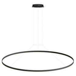 Luminaria colgante RING 95W, Ø1500mm, negro