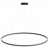 Luminaria colgante RING 95W, Ø1500mm, negro
