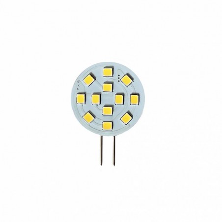 Bombilla LED G4 bi-pin circular plana 12V AC/DC - 2,2W