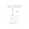 Conector I Carril SLIM 48V, negro