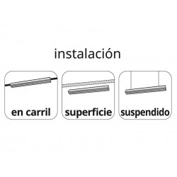 Luminaria carril Trifásico MARKET, 80W, 1752mm