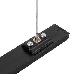 Colgante para carril monofásico, 2m, negro