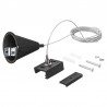 Colgante para carril trifásico, 2m, negro