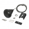 Colgante para carril trifásico, 2m, negro