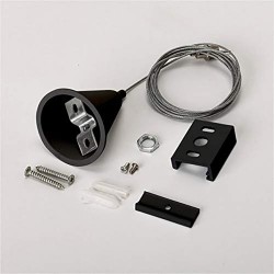 Colgante para carril trifásico, 2m, negro