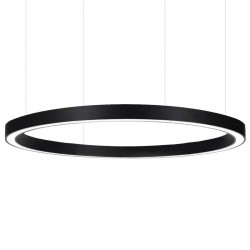 Luminaria superficie o suspendida MOON, 160W, Ø1400mm, negro