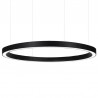 Luminaria superficie o suspendida MOON, 160W, Ø1400mm, negro