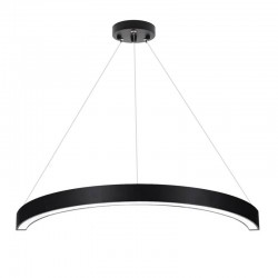 Luminaria superficie o suspendida MOON, 80W, radio 700mm, negro