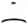 Luminaria superficie o suspendida MOON, 80W, radio 700mm, negro
