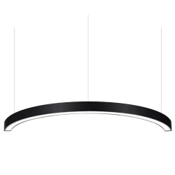 Luminaria superficie o suspendida MOON, 80W, radio 700mm, negro