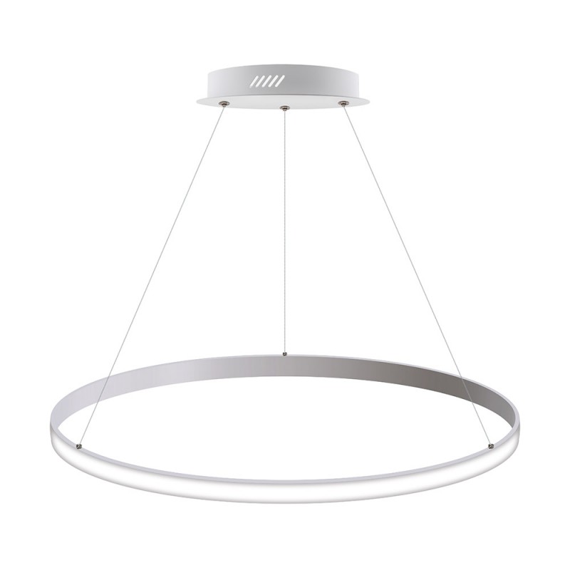 Luminaria colgante CYCLE OUT, 66W, blanco, Ø70cm